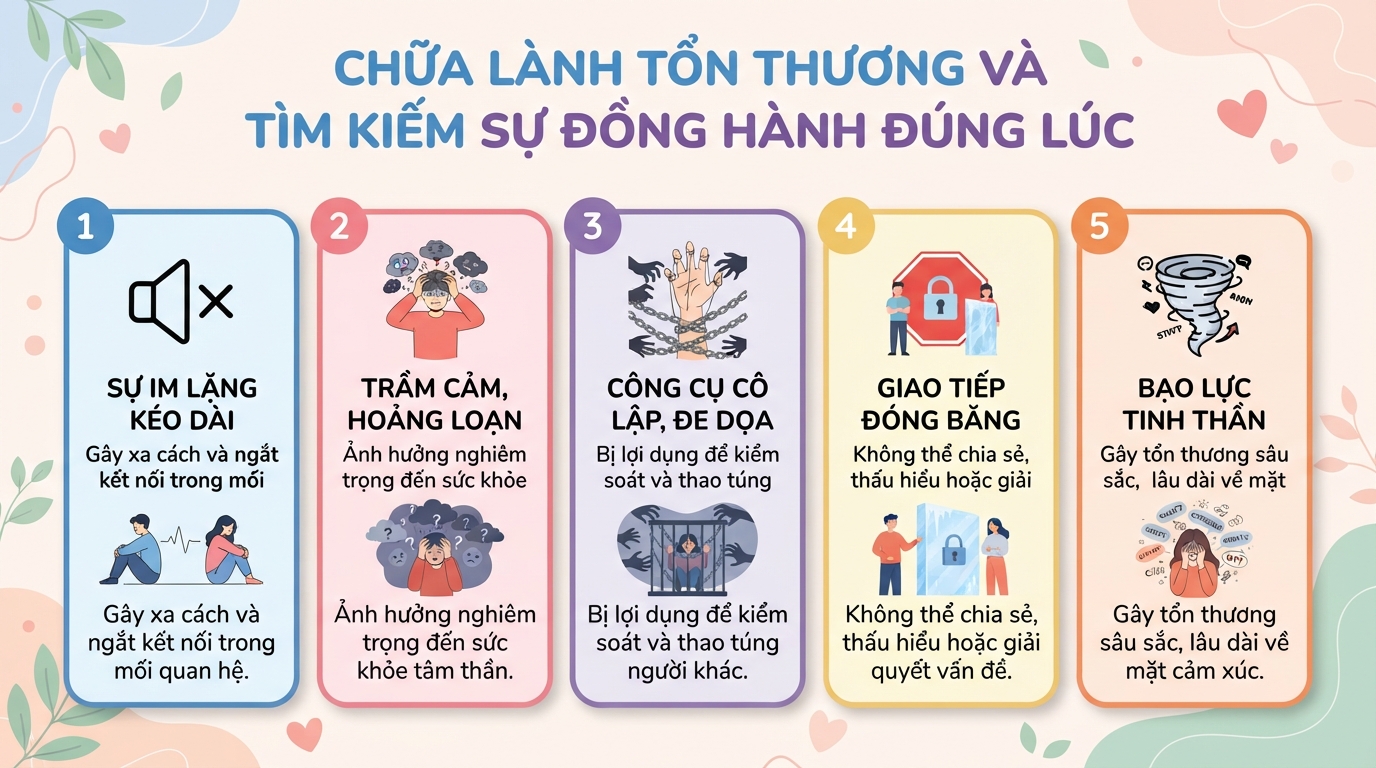 Silent treatment là gì? Cách nhận diện và đối phó sự im lặng độc hại