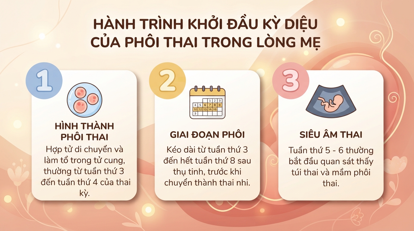 Phôi là gì? Quá trình hình thành và phát triển của phôi thai