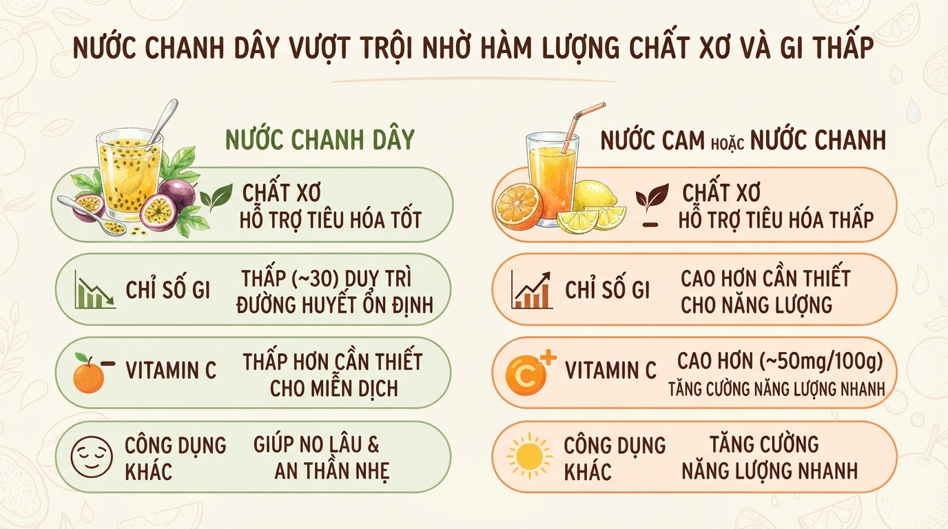 Nước chanh dây: Lợi ích sức khỏe và 3 cách pha ngon chuẩn vị tại nhà