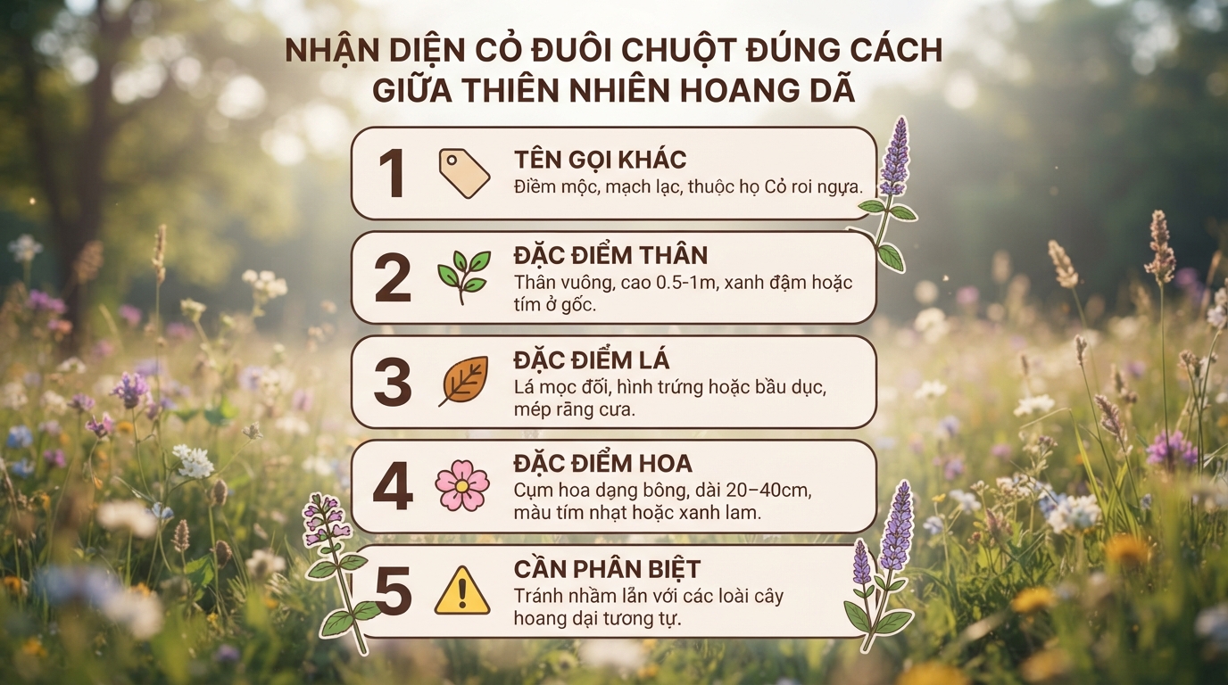 Cỏ đuôi chuột là gì? Đặc điểm, công dụng và lưu ý khi sử dụng
