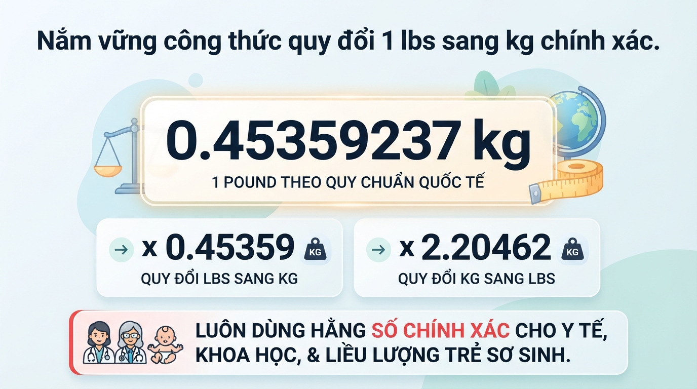 Lbs là đơn vị gì? Cách chuyển đổi sang kg dễ hiểu