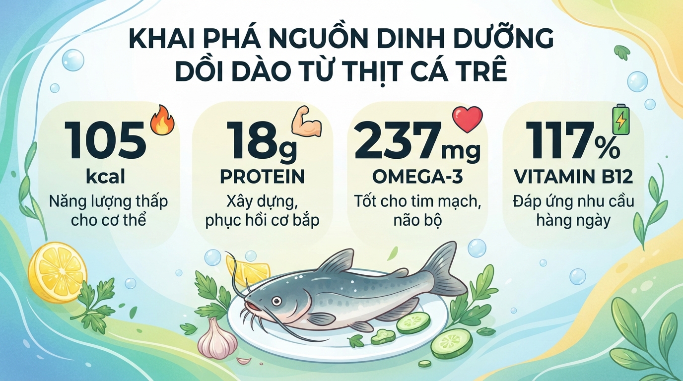 Cá trê có tác dụng gì? Giá trị dinh dưỡng và và lưu ý khi ăn