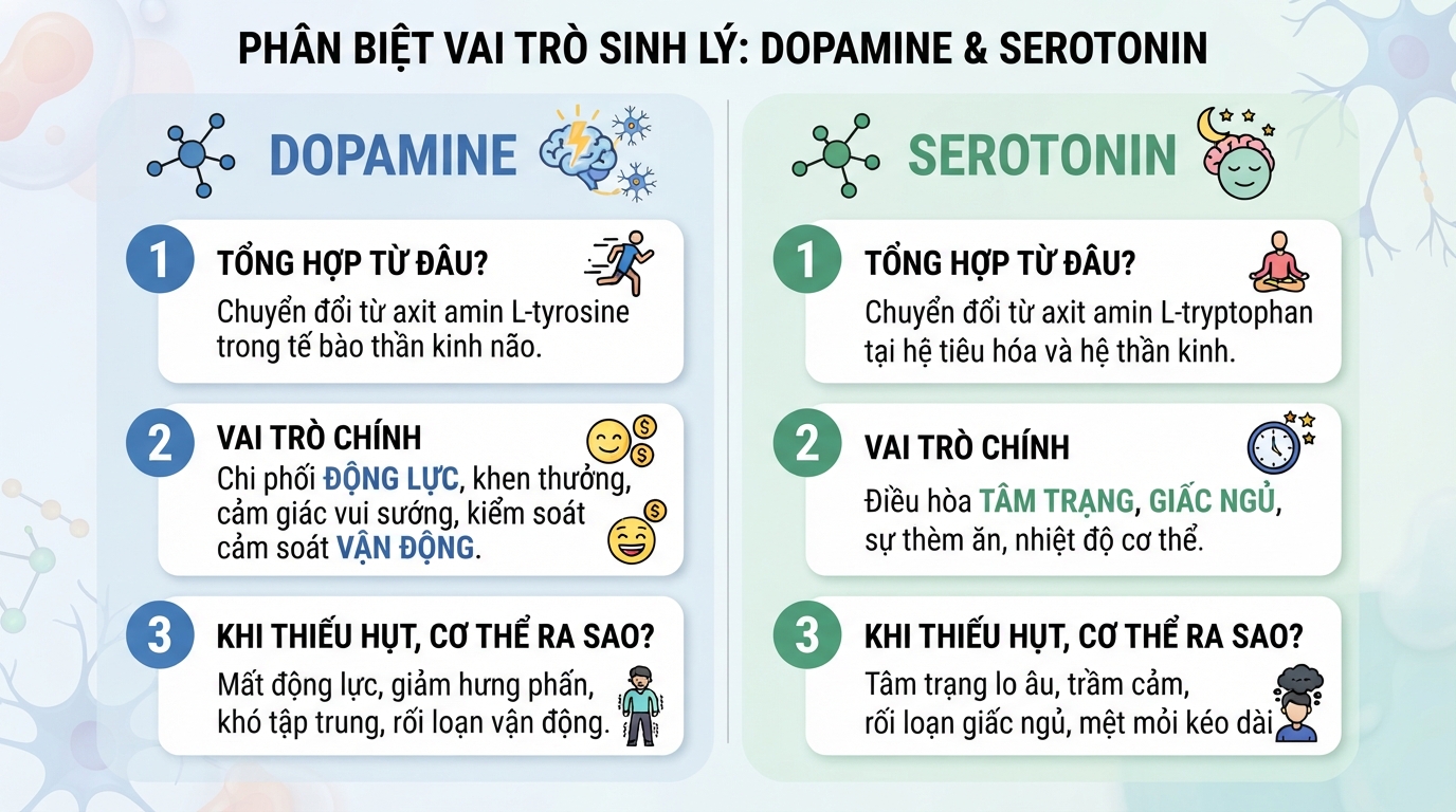 Sự phân biệt vai trò sinh lý giúp nhận biết chính xác tình trạng sức khỏe.