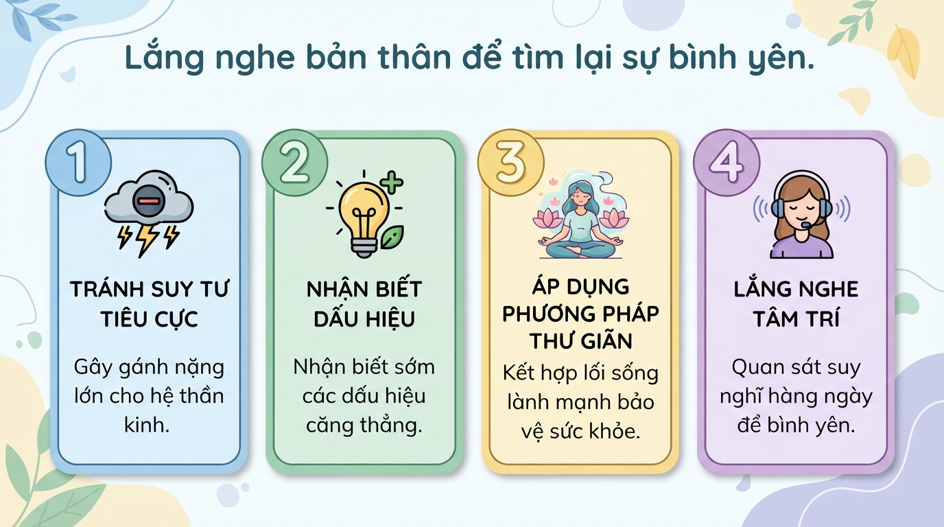 Suy nghĩ và suy tư: Khác biệt, tác động sức khỏe và cách kiểm soát