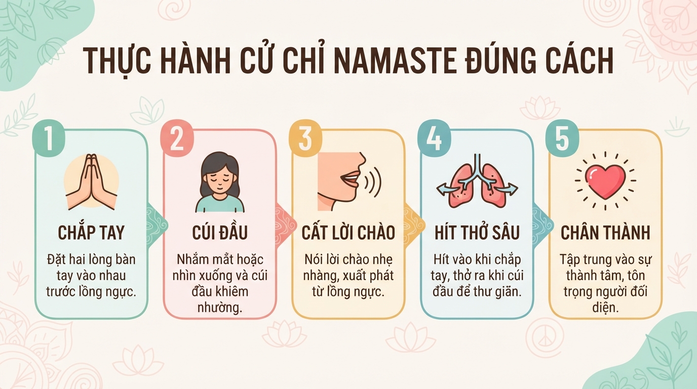 Namaste là gì? Nguồn gốc, ý nghĩa và cách chào đúng trong yoga