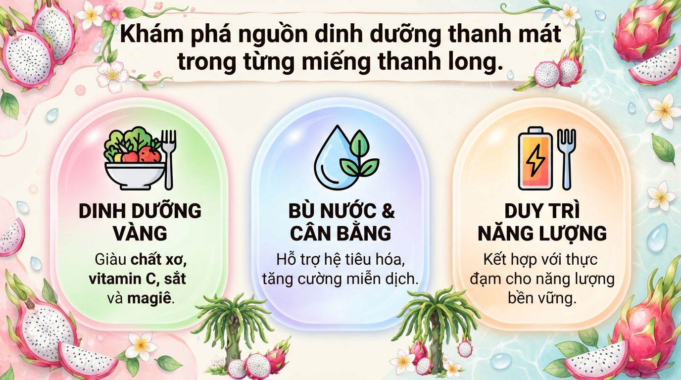 Ăn thanh long có tốt không? Lợi ích sức khỏe và lưu ý khi ăn