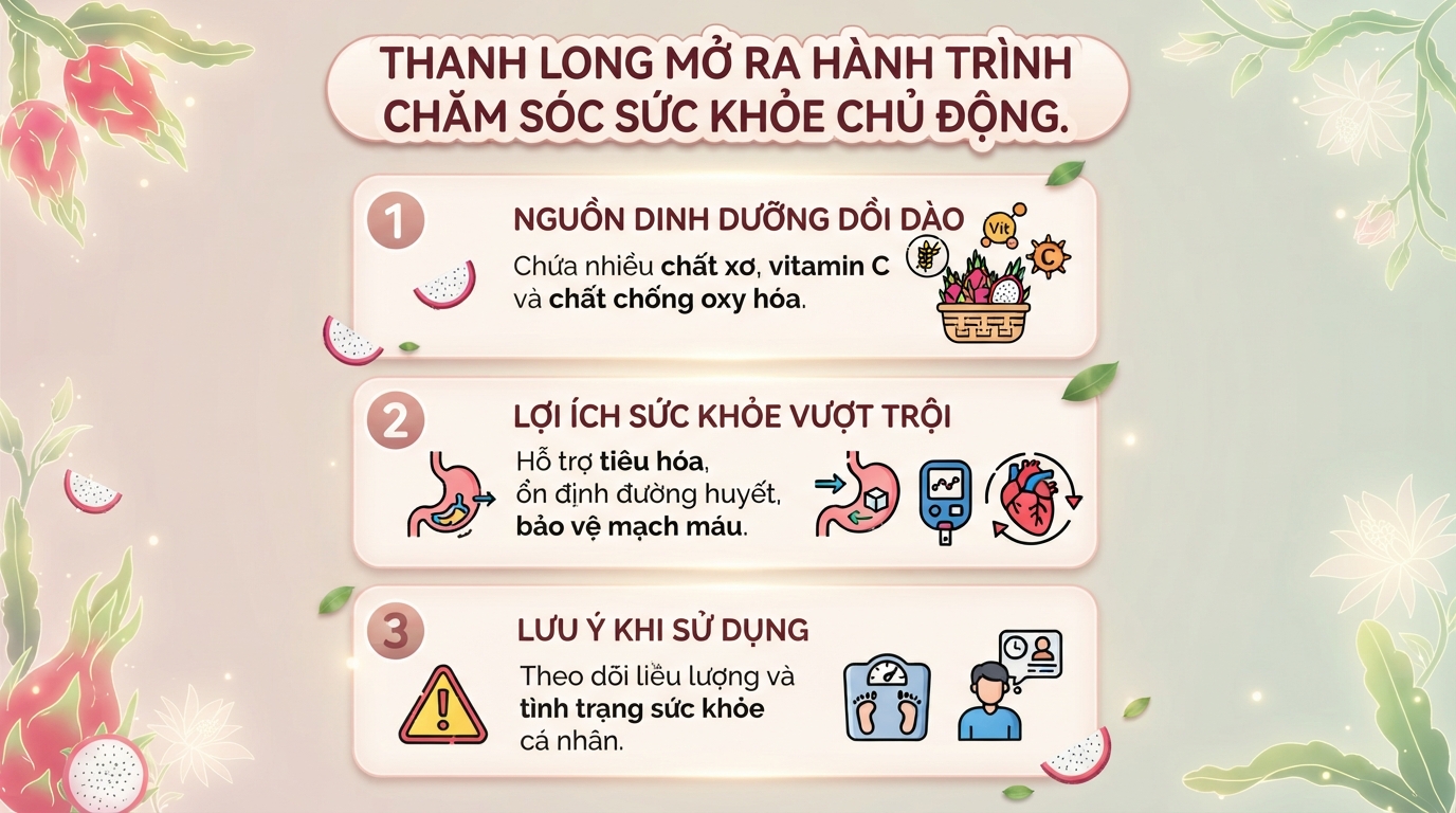 Ăn thanh long có tốt không? Lợi ích sức khỏe và lưu ý khi ăn