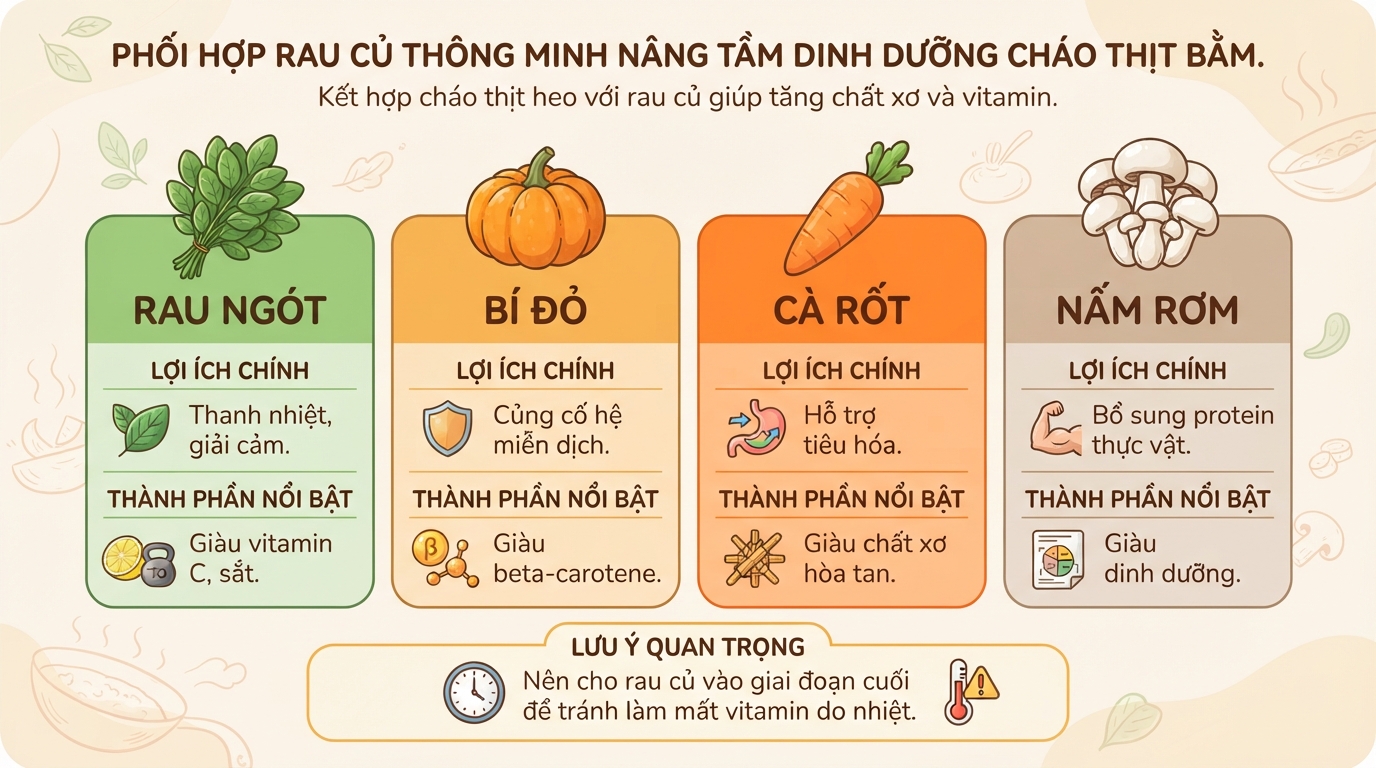 Cách nấu cháo thịt bằm ngon mềm, không vón cục và giàu dinh dưỡng