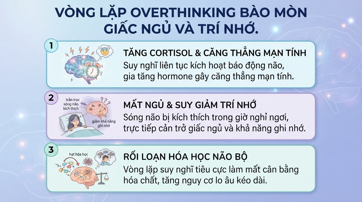Suy nghĩ và suy tư: Khác biệt, tác động sức khỏe và cách kiểm soát