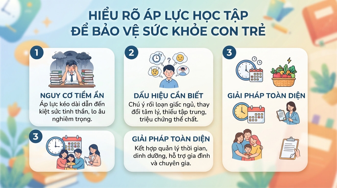 Áp lực học tập: Dấu hiệu nhận biết, hậu quả và cách giảm áp lực hiệu quả