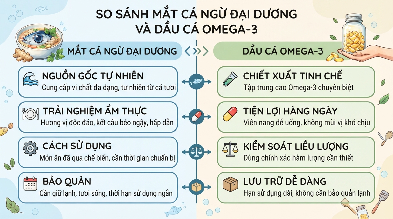Mắt cá ngừ đại dương: Giá trị dinh dưỡng, cách chế biến và lưu ý an toàn