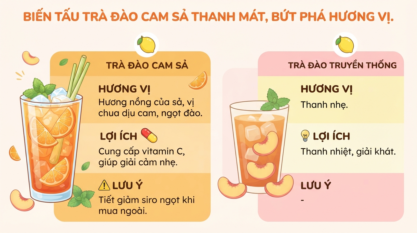 Trà đào bao nhiêu calo? Cách pha chuẩn vị tại nhà