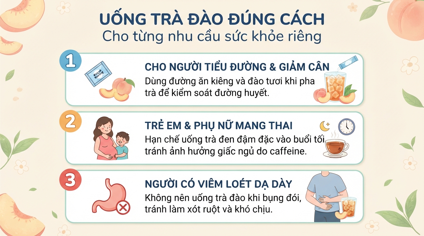 Trà đào bao nhiêu calo? Cách pha chuẩn vị tại nhà