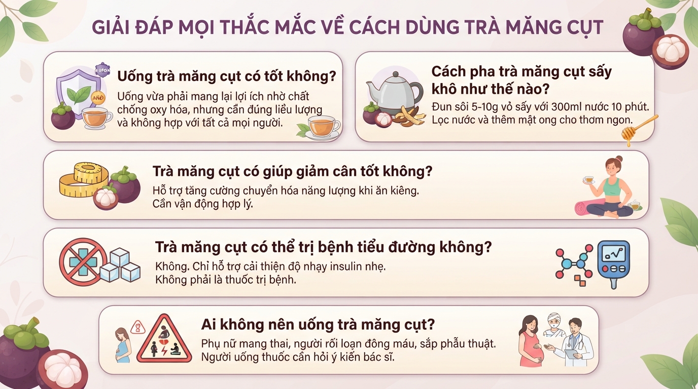 Trà măng cụt có tác dụng gì? 6 lợi ích và lưu ý sử dụng