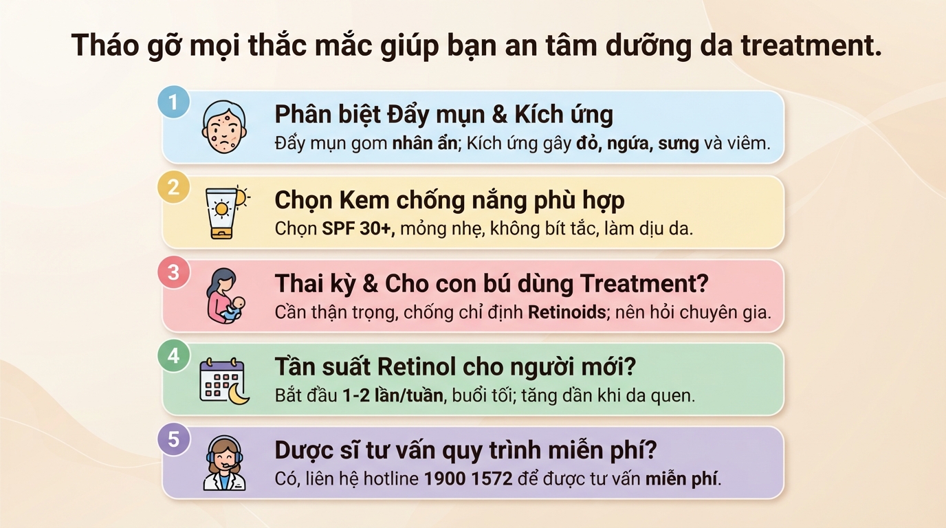 Treatment trong mỹ phẩm là gì? Cách chăm sóc da an toàn