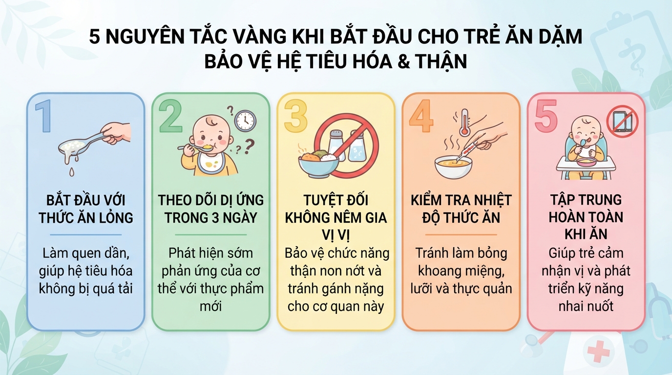 Tuân thủ các nguyên tắc chế biến giúp bảo vệ hệ tiêu hóa và thận.