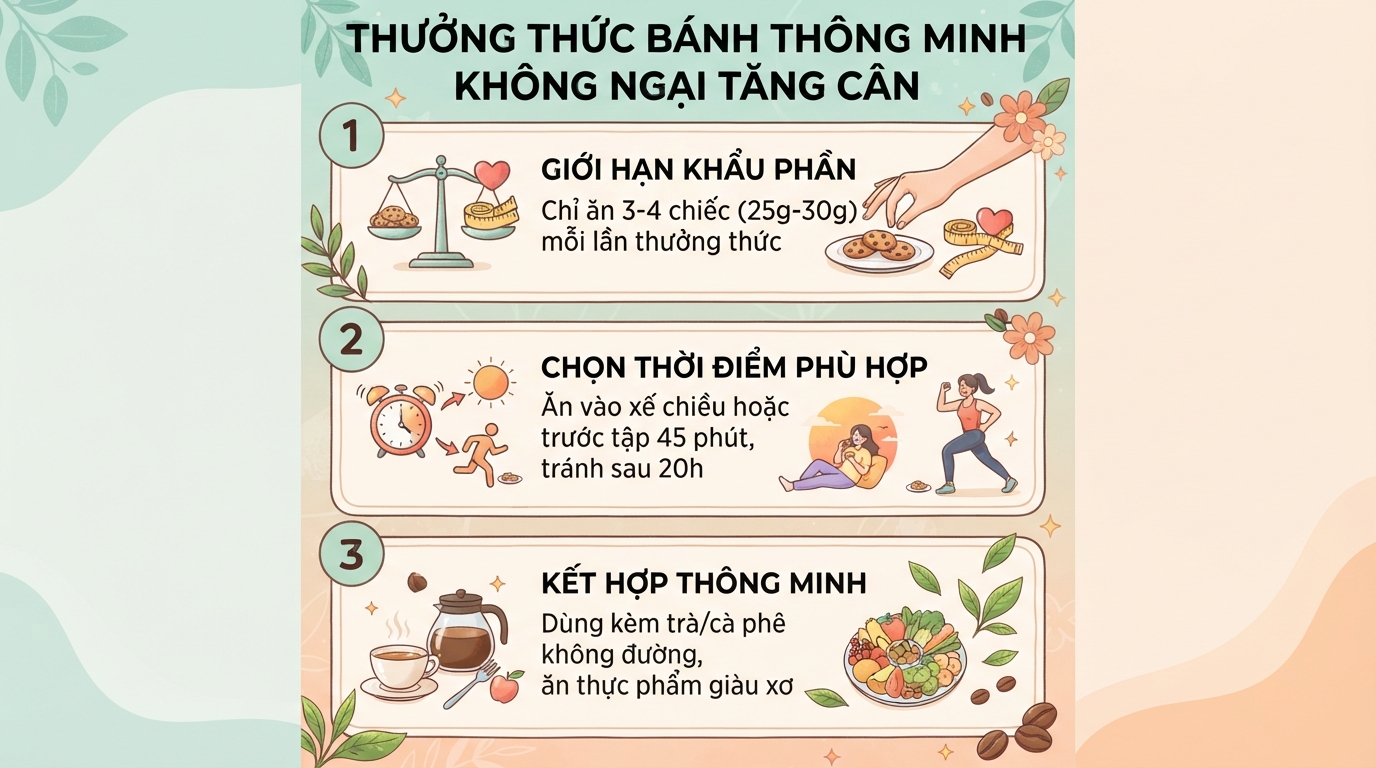 Bánh Cosy bao nhiêu calo? Cách ăn bánh quy Cosy kiểm soát cân nặng