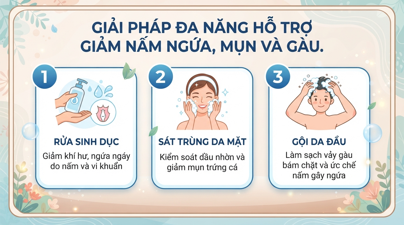 Dung dịch dùng ngoài Gynofar là gì? Công dụng, cách dùng và lưu ý