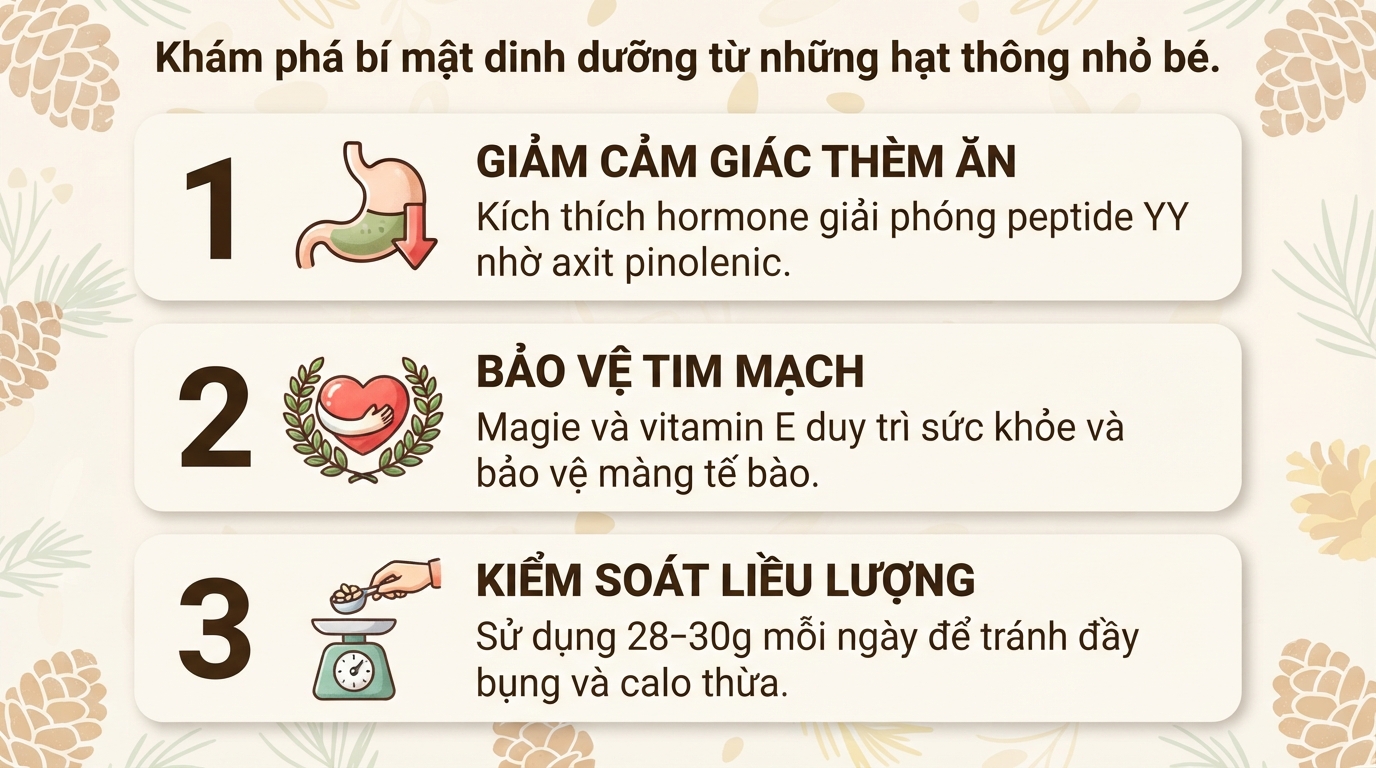 Hạt thông có tác dụng gì? Giá trị dinh dưỡng và cách dùng