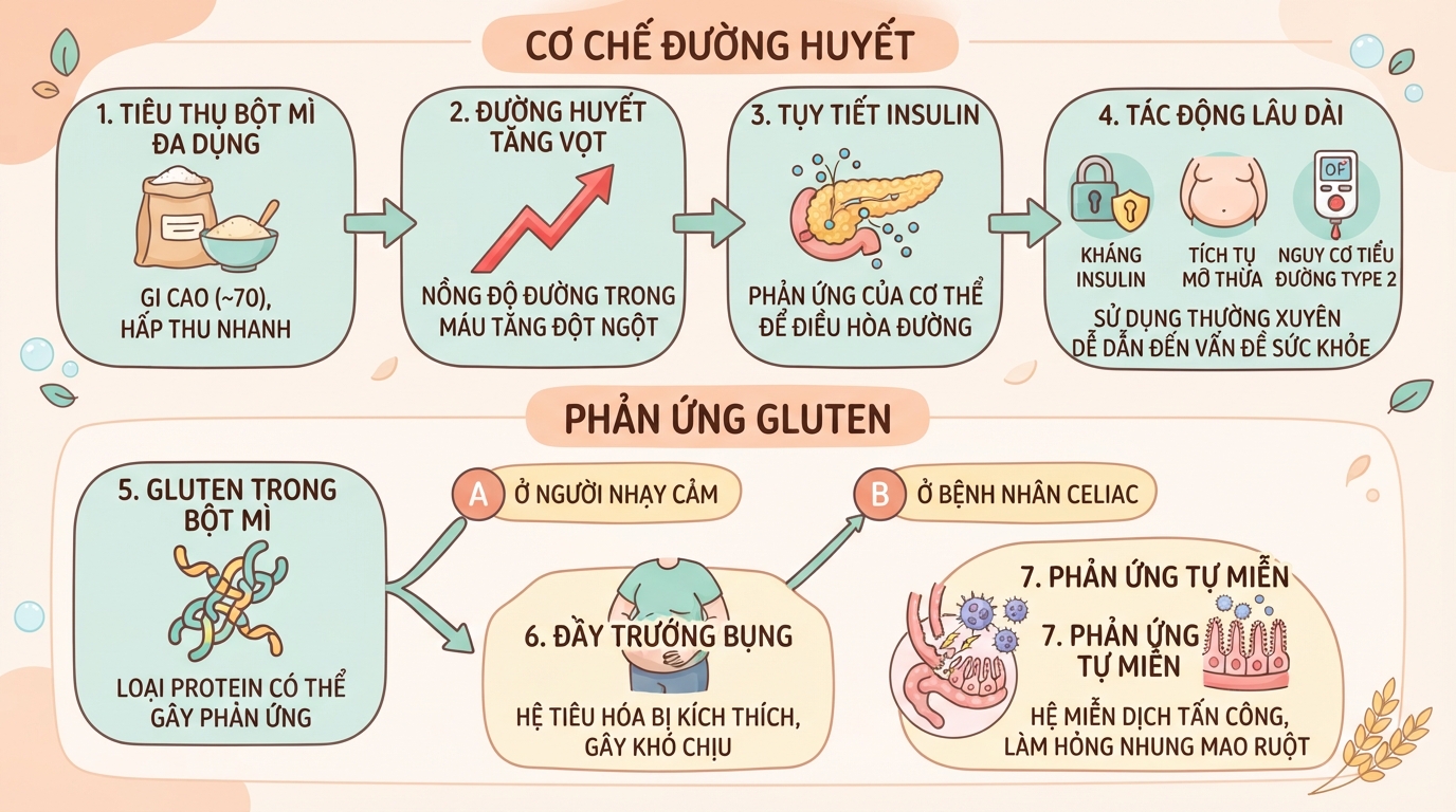 Bột mì đa dụng là gì? Giá trị dinh dưỡng và các lưu ý cho sức khỏe