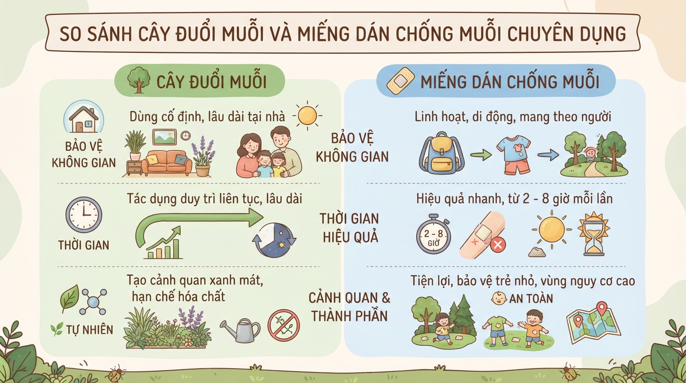 Top 8 loại cây đuổi muỗi trong nhà dễ trồng và an toàn cho sức khỏe
