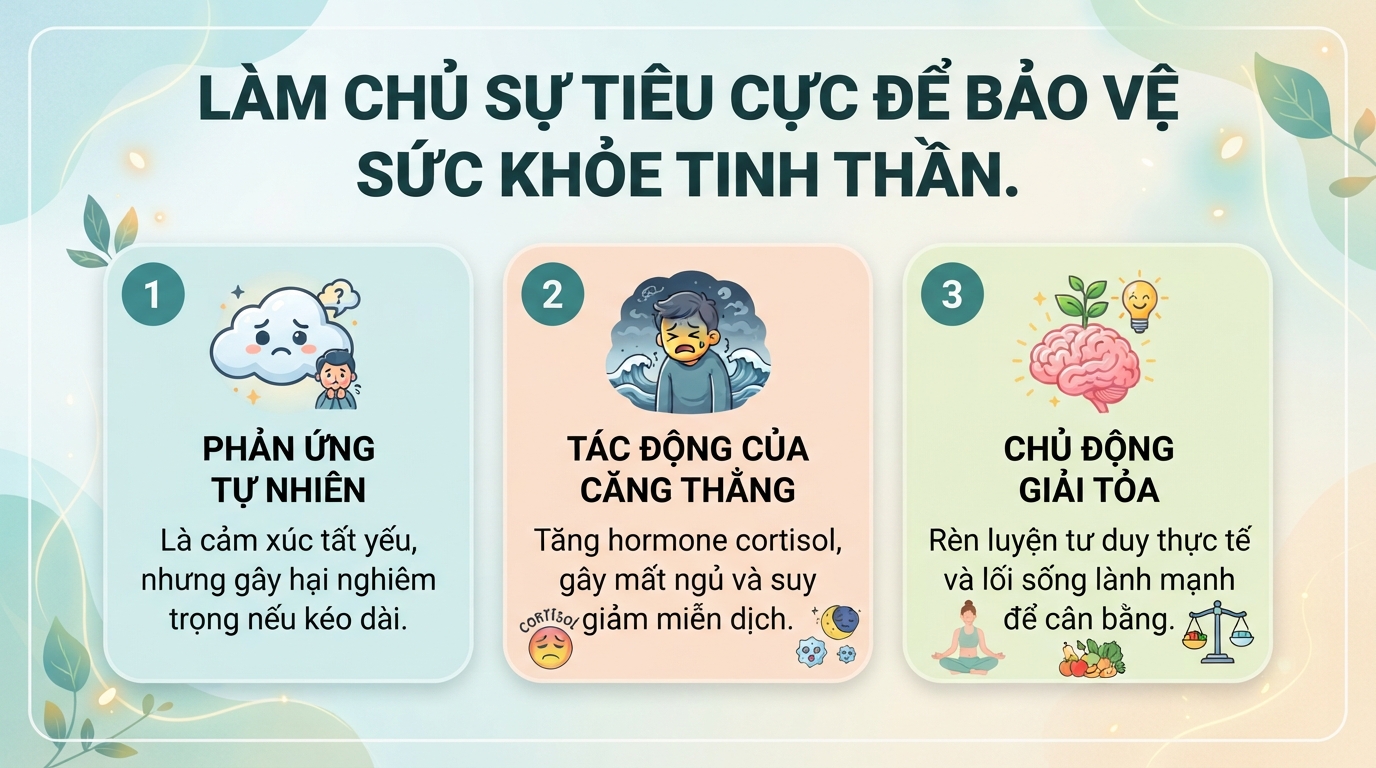 Suy nghĩ tiêu cực là gì? Tác động đến sức khỏe và 6 cách cải thiện