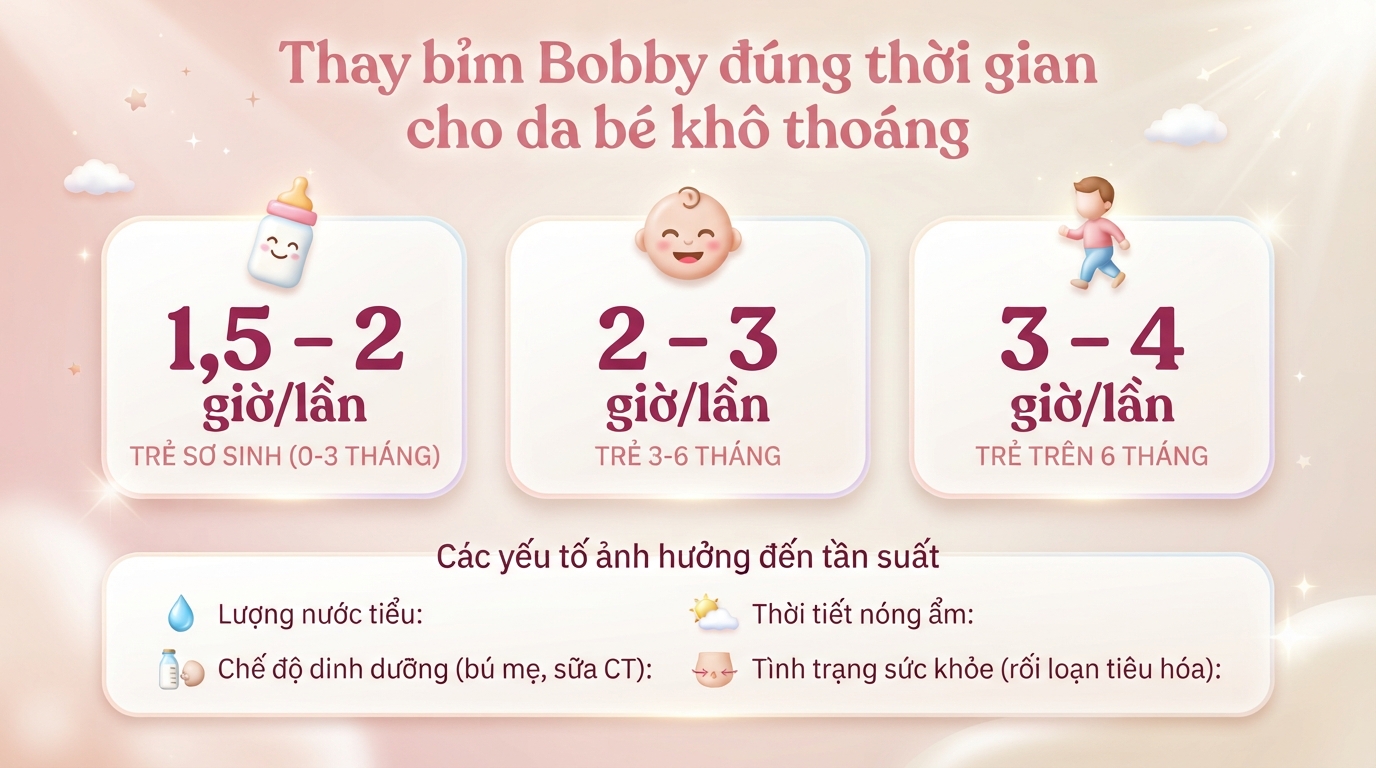 Vạch báo đầy bỉm Bobby ở đâu? Cách nhận biết và thời điểm thay tã cho bé