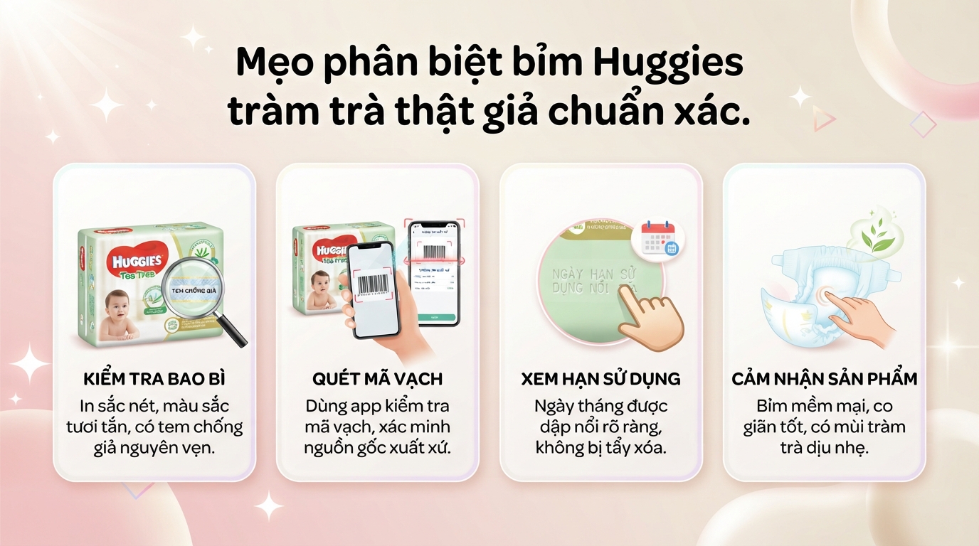 Bỉm Huggies tràm trà có tốt không? Đánh giá chi tiết từ thực tế trải nghiệm
