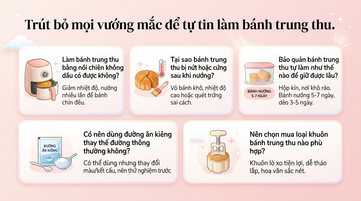 Cách làm bánh trung thu ngon chuẩn vị tại nhà đơn giản cho mẹ bỉm