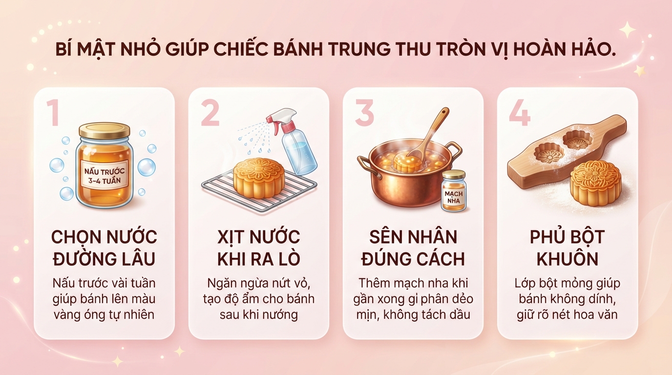 Cách làm bánh trung thu ngon chuẩn vị tại nhà đơn giản cho mẹ bỉm