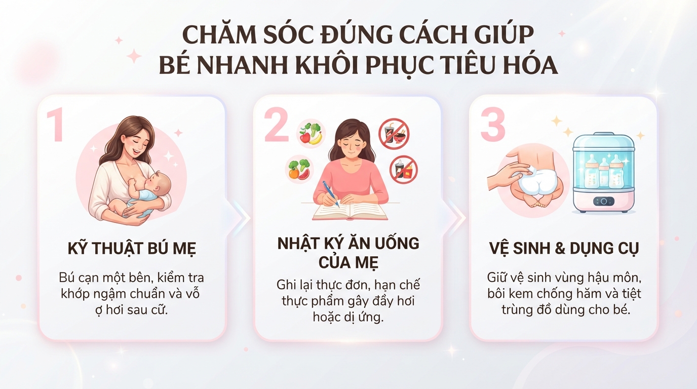 Cách chữa trẻ sơ sinh bị đi ngoài sủi bọt và lưu ý khi chăm sóc đúng