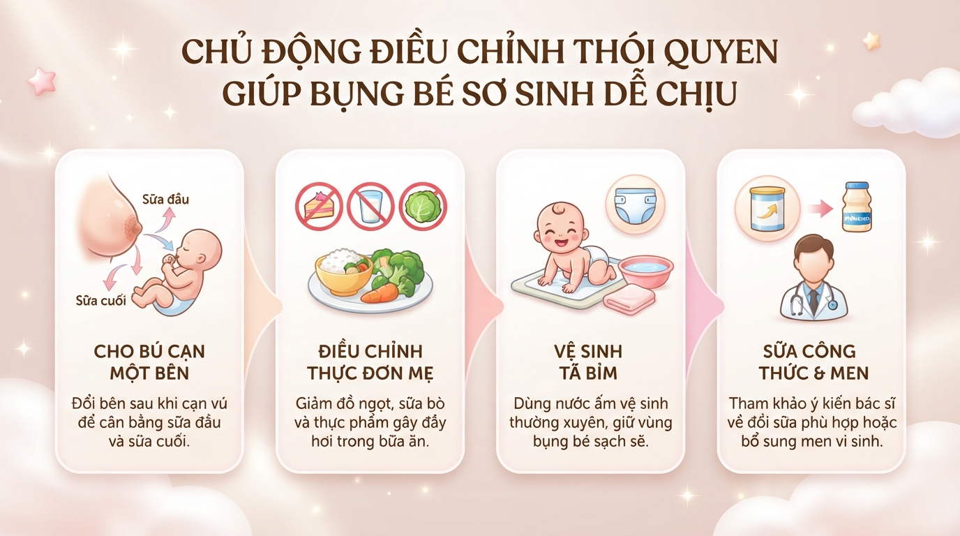 Bé sơ sinh đi ngoài có bọt là gì? Nguyên nhân, dấu hiệu nhận biết