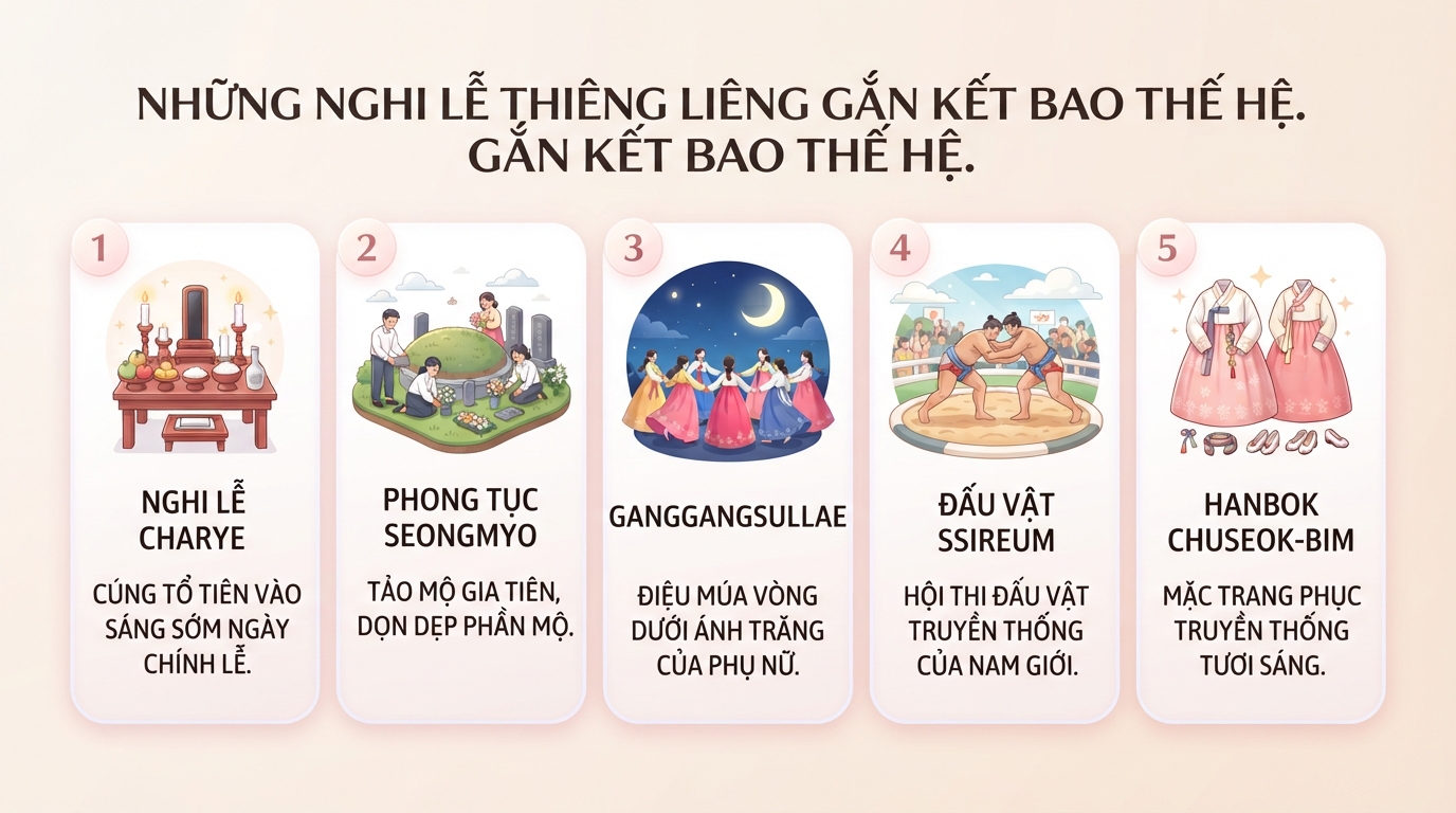 Khám phá Trung thu Hàn Quốc - Tết Chuseok và những nét đẹp văn hóa độc đáo