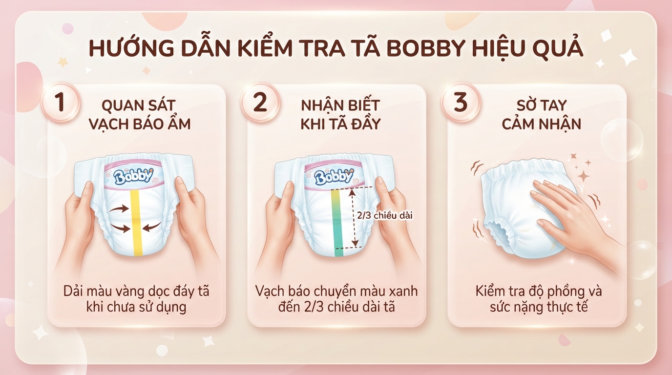 Kết hợp quan sát dải chỉ thị màu với việc sờ tay cảm nhận độ nặng. Kết hợp quan sát dải chỉ thị màu với việc sờ tay cảm nhận độ nặng.