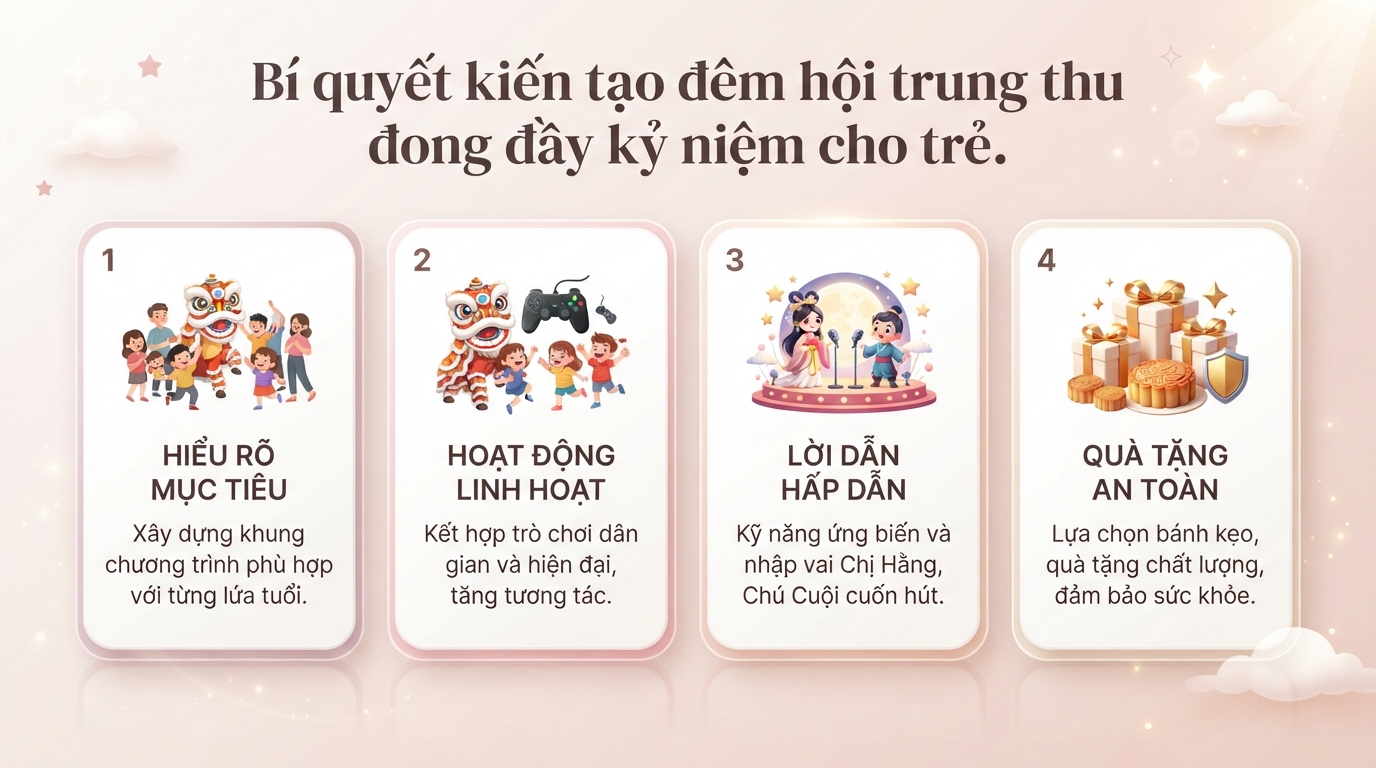 Gợi ý kịch bản Trung Thu mới, sáng tạo tạo đêm hội trăng rằm đáng nhớ cho bé