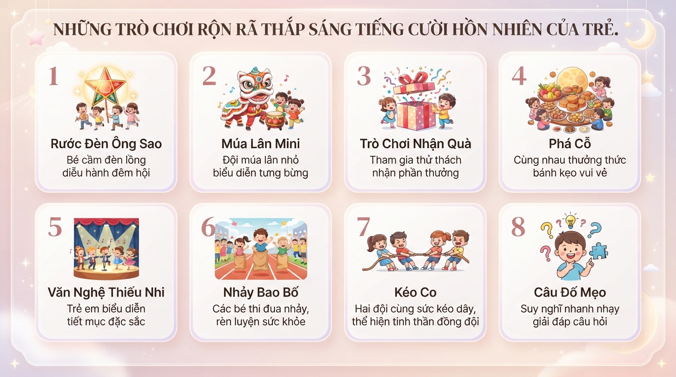 Gợi ý kịch bản Trung Thu mới, sáng tạo tạo đêm hội trăng rằm đáng nhớ cho bé