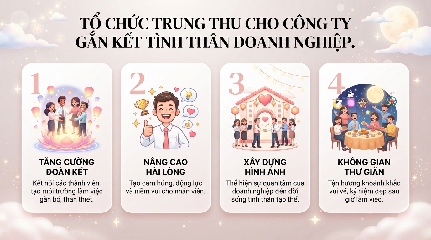 6 ý tưởng tổ chức trung thu cho công ty độc đáo, gắn kết nhân viên
