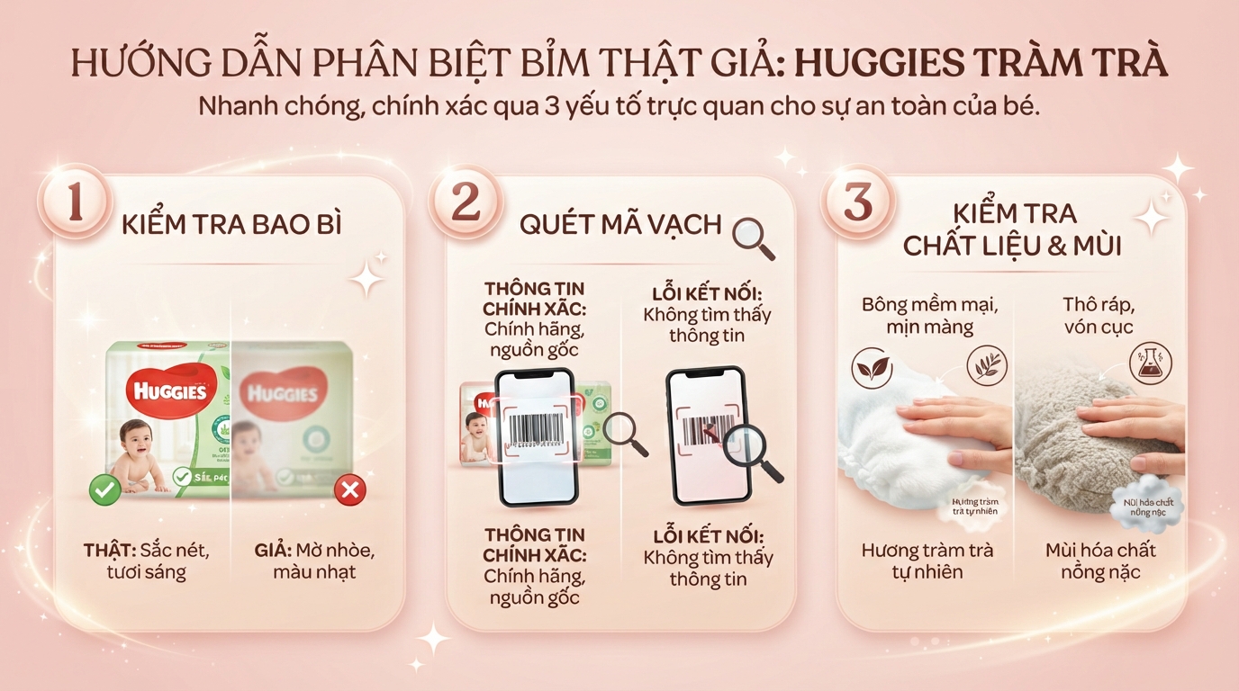 Mẹo phân biệt bỉm thật giả qua bao bì, mã vạch và chất liệu bông bên trong. Mẹo phân biệt bỉm thật giả qua bao bì, mã vạch và chất liệu bông bên trong