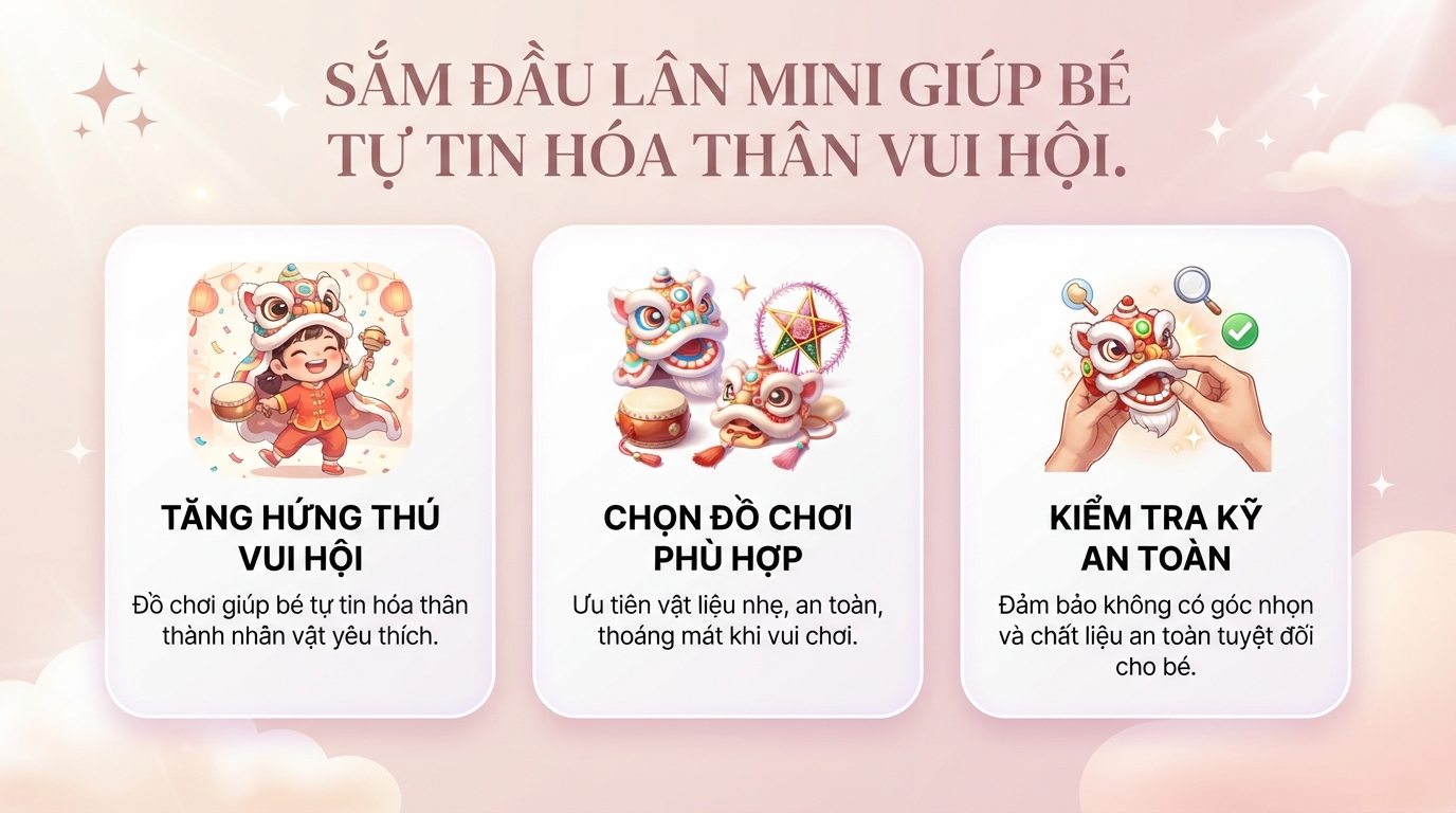 Múa lân trung thu là gì? Nguồn gốc, ý nghĩa và gợi ý chuẩn bị đồ chơi cho bé