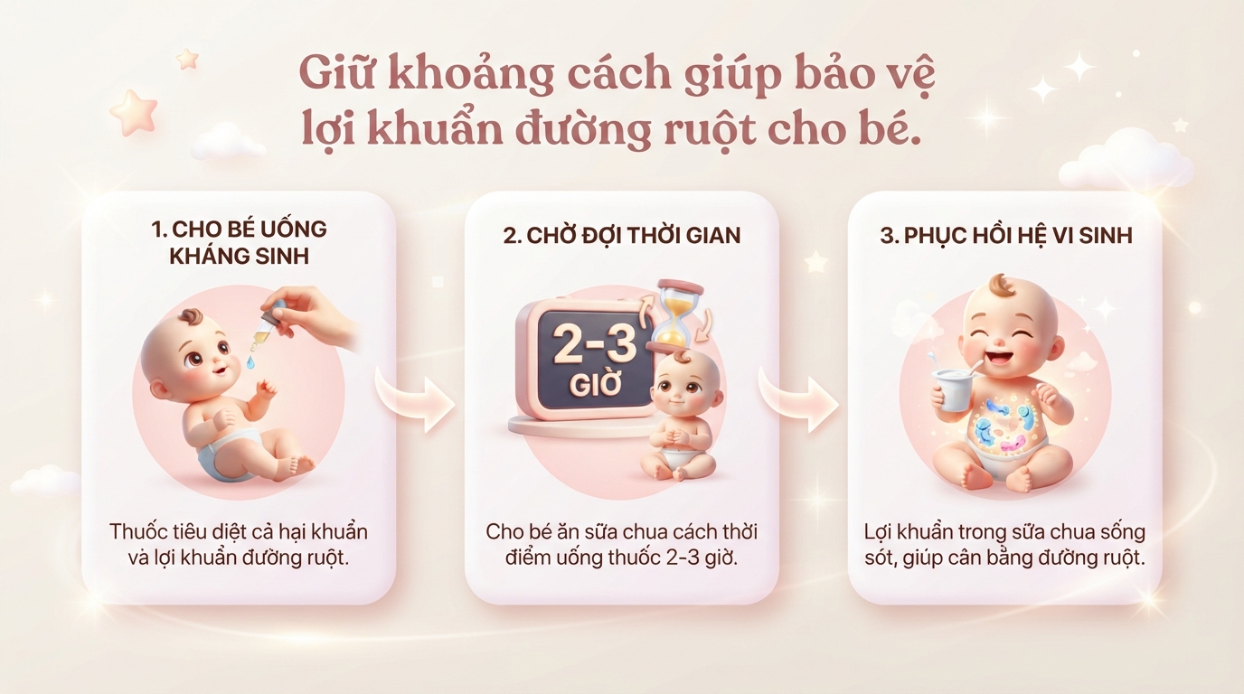Uống thuốc xong bao lâu được ăn sữa chua để không mất tác dụng?
