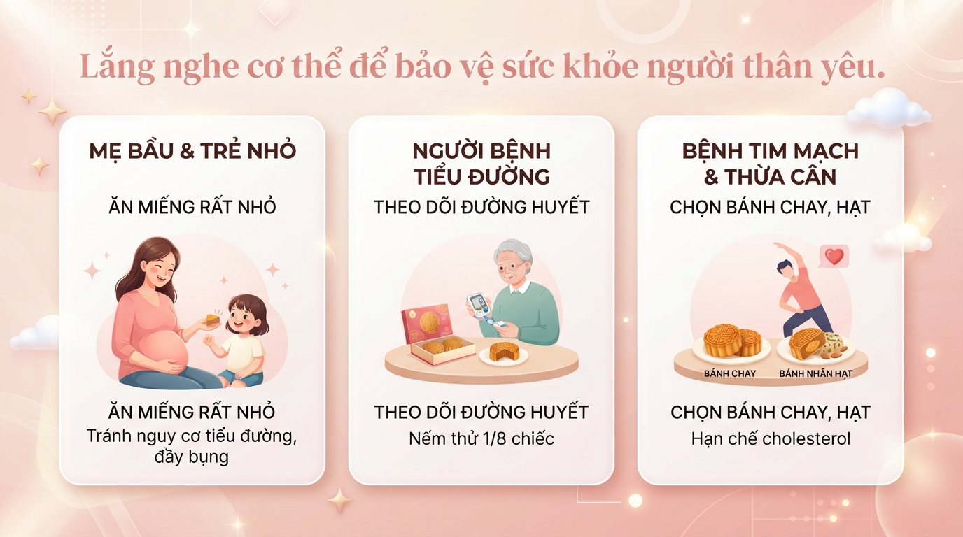 Cách ăn bánh trung thu đúng cách, tốt cho sức khỏe của mẹ và bé