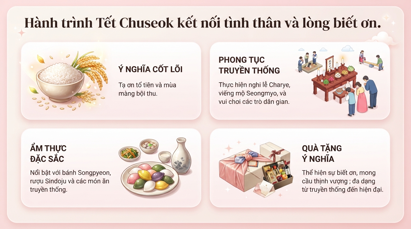 Khám phá Trung thu Hàn Quốc - Tết Chuseok và những nét đẹp văn hóa độc đáo