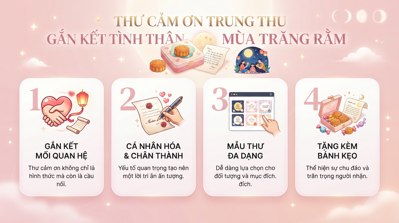 Thư cảm ơn Trung thu tri ân chân thành và chuyên nghiệp