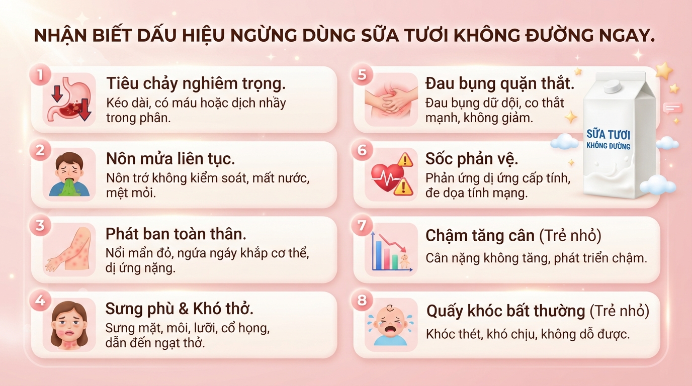 Tác hại của sữa tươi không đường là gì? Uống sao cho đúng cách và an toàn