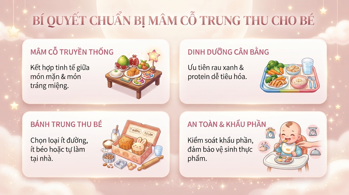 Trung thu ăn gì? Gợi ý món ngon và thực đơn hấp dẫn cho bé và gia đình