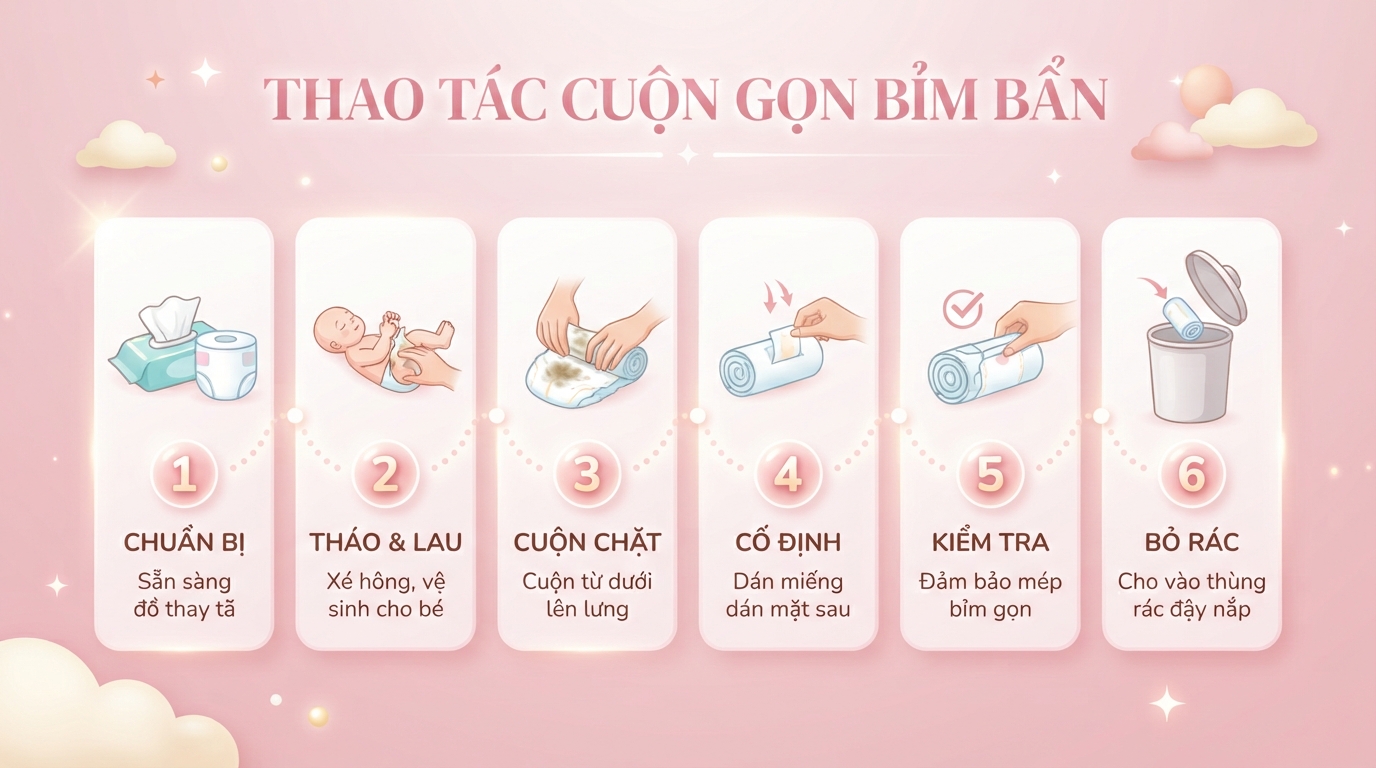 Miếng dán sau bỉm quần dùng để làm gì? Công dụng bất ngờ mẹ nên biết
