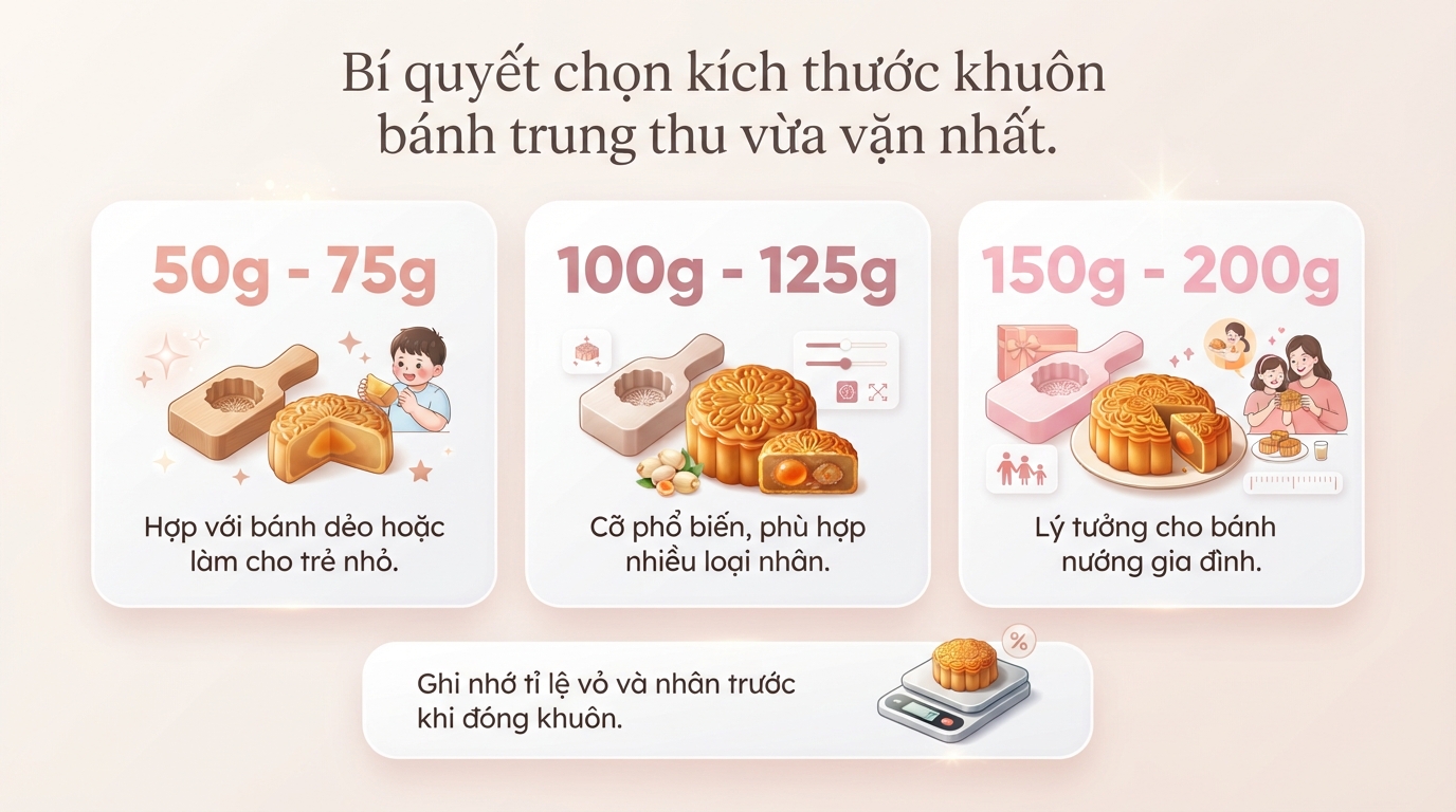 Cách chọn khuôn bánh trung thu an toàn và đẹp cho mẹ bỉm