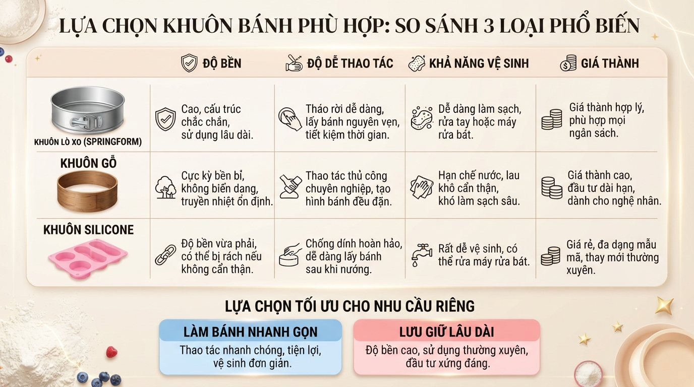 Tổng quan tiêu chí lựa chọn dụng cụ đóng bánh tối ưu cho nhu cầu riêng. Tổng quan tiêu chí lựa chọn dụng cụ đóng bánh tối ưu cho nhu cầu riêng