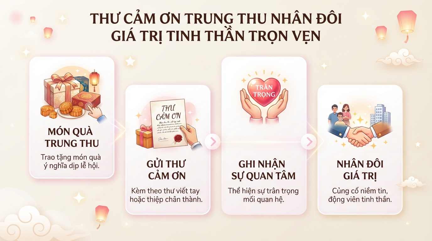 Thư cảm ơn Trung thu tri ân chân thành và chuyên nghiệp