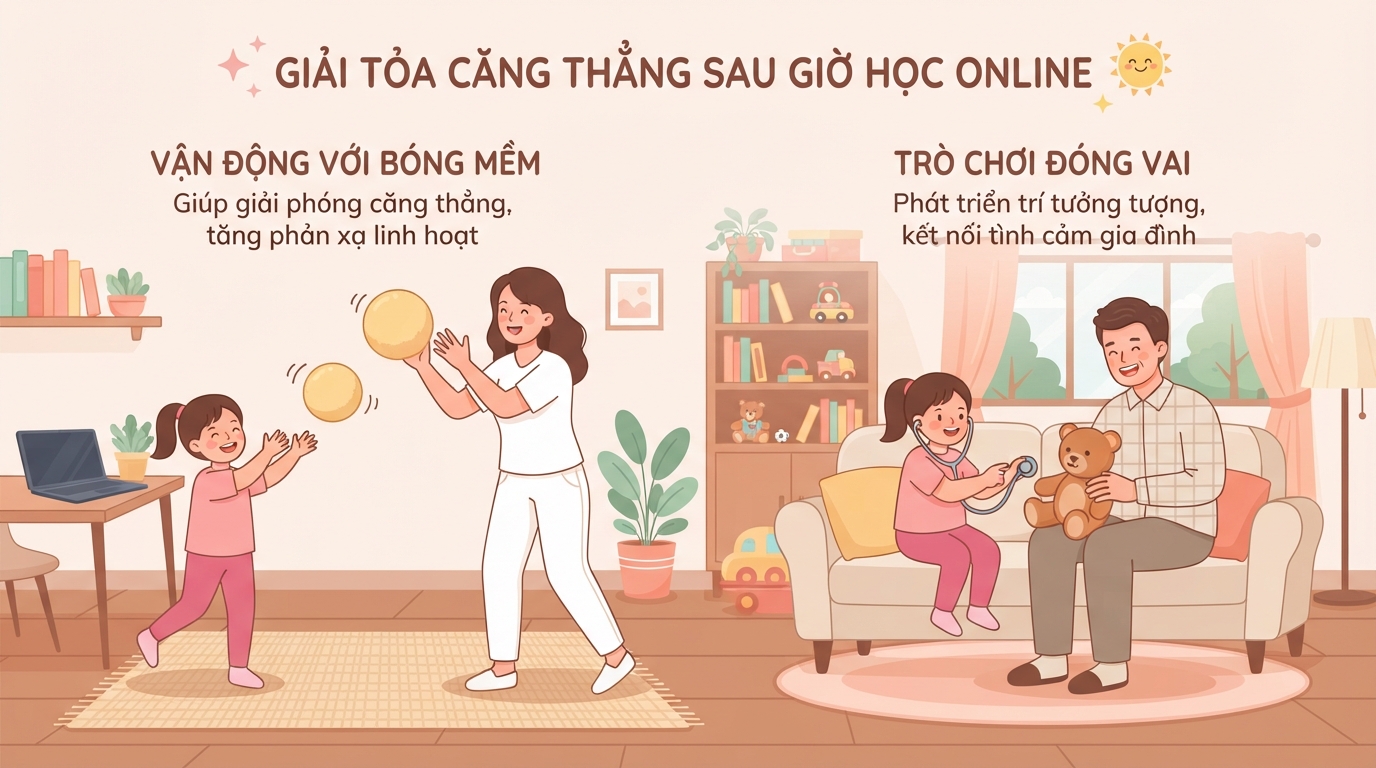 Trò chơi vận động nhẹ nhàng giải tỏa căng thẳng sau giờ ngồi máy tính